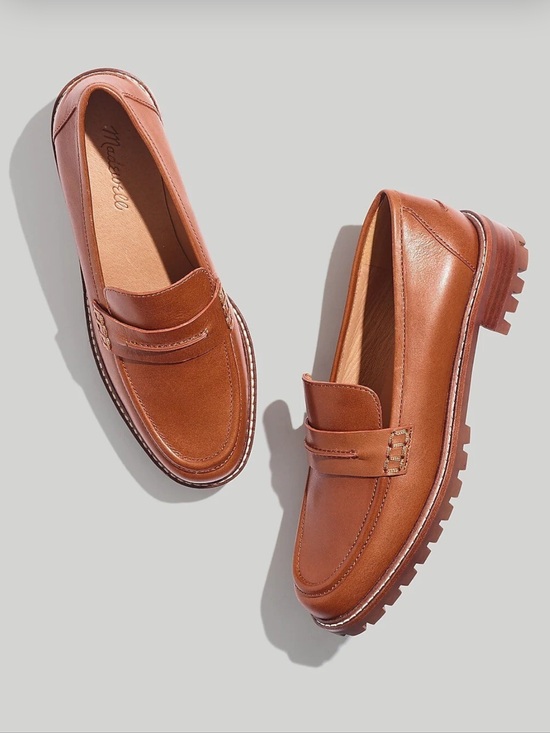 Madewell Shoes - Madewell The Corinne Lugsole Loafer Brown Leather 9.5 NWOB